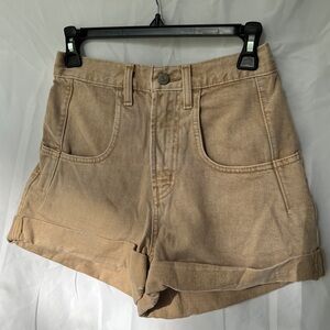 BDG High Waisted Tan Jean Shorts